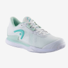 Basket Sprint Pro 3.5 clay women white aqua