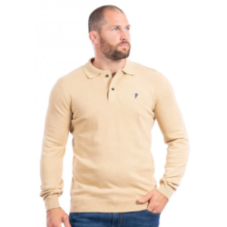 Pull col polo à manches longues Bucarest- 23H0006202